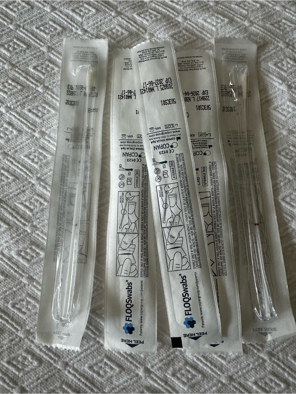 FLOQSwabs® Regular Flocked Swab with 80mm Breakpoint Lot Of 5